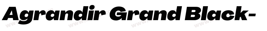 Agrandir Grand Black字体转换